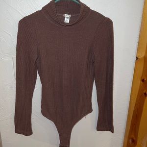 Mock neck turtleneck body suit
